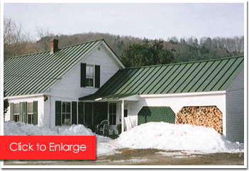 House with a Green Metal Roof